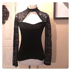 Black Lace Shirt